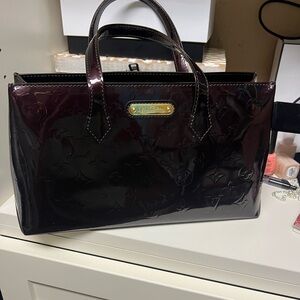 Louis Vuitton Dark Burgundy Patent Leather Bag
